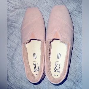 TOMS Pink Fleece Alpargata Loafer